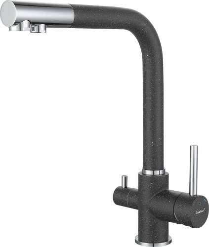 Смеситель для кухни Granfest 3611 графит на мойку графит