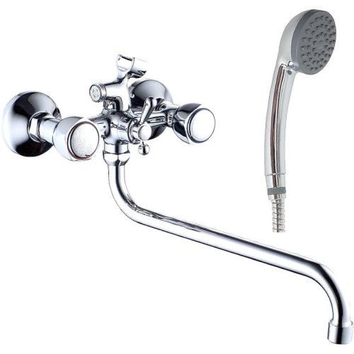 Смеситель для ванны и душа Haiba HB2209 настенный хром
