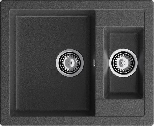 Кухонная мойка Granfest Quadro Q-610K графит 60х50 цвет серый поверхность матовая