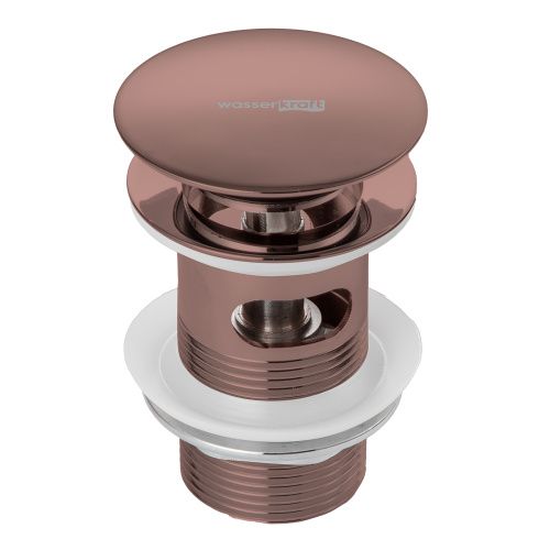 Донный клапан Wasserkraft Asphe 7700 A336 розовое золото
