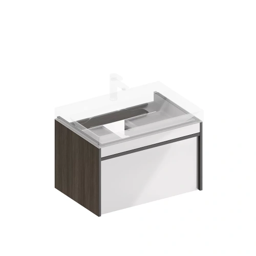 Тумба под раковину Kerama Marazzi MODULA MO.70.1+1\AR 70х50 подвесная цвет белый