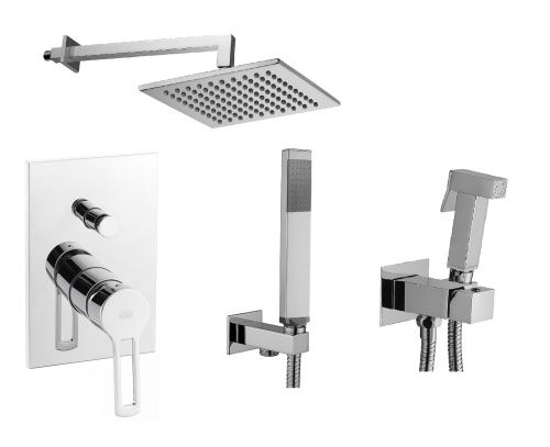 Душевая система Paffoni Ringo KITZRIN015CR/M встраиваемая в стену цвет хром