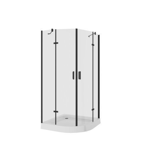 Душевой уголок Niagara Nova 68160811BLACK 100х100 стекло прозрачное профиль черный без поддона