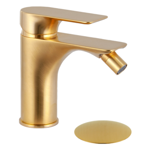 Смеситель Remer Infinity I20BG на биде золото