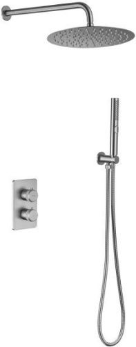 Душевая система Allen Brau Priority 5.31013-BN встраиваемая в стену цвет нержавеющая сталь с термостатом