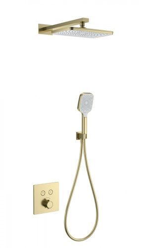 Душевая система Wonzon & Woghand WW-D2017-B-BG встраиваемая в стену цвет золото с термостатом