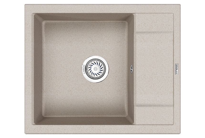 Кухонная мойка Granula 6002, ПИРИТ 60х50 цвет бежевый поверхность матовая