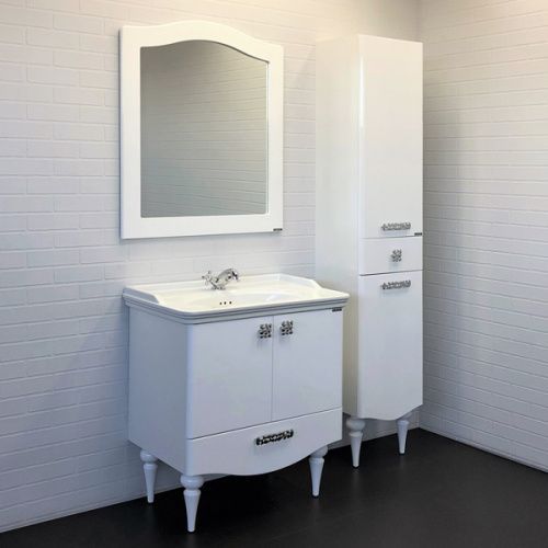 Тумба с раковиной Comforty Монако 00-00006677CF 80х50 напольная цвет белый