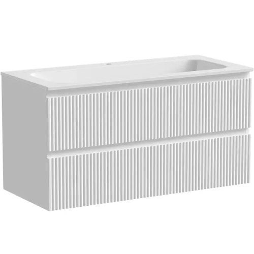 Тумба под раковину Sancos SNOB R SNR100W 100х40 подвесная цвет белый