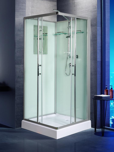 Душевая кабина WeltWasser WW500 10000003260 90х90 квадратная без крыши ориентация универсальная