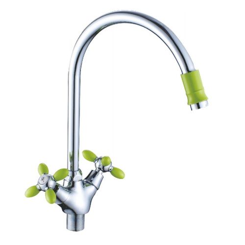 Смеситель для кухни Cron CN46127-12 на мойку зеленый