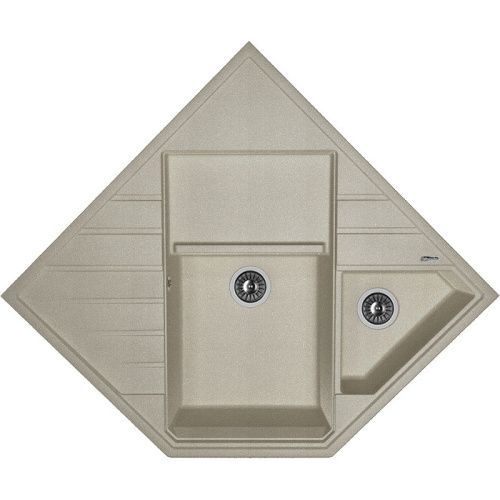 Кухонная мойка Florentina Бомбей 20.375.J0900.305 90х90 цвет серый поверхность матовая