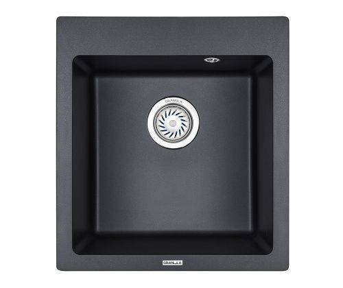 Кухонная мойка Granula 4651, ШВАРЦ 50х45 цвет черный поверхность матовая