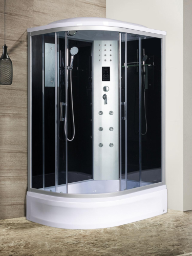 Душевая кабина River DUNAY 10000003131 120х90 асимметричная с крышей ориентация правая