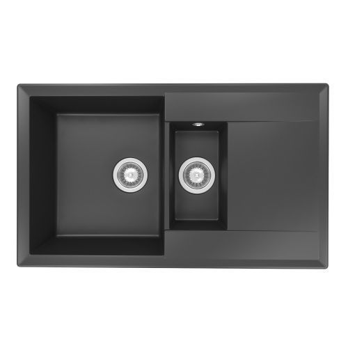 Кухонная мойка Florentina Тоскана 860 К 17.055.D0860.302 85х50 цвет черный поверхность матовая