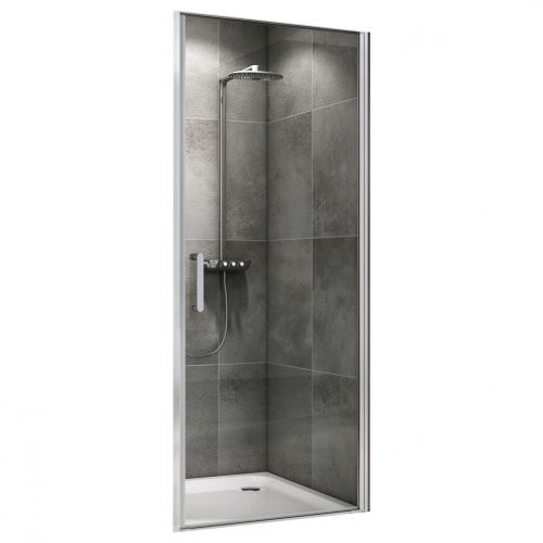 Душевая дверь Abber Sonnenstrand AG04090 90х195 стекло прозрачное профиль хром