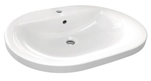 Раковина из сантехнического фаянса Ideal Standard CONNECT E504001 60х50 накладная цвет белый 1 отверстие под смеситель