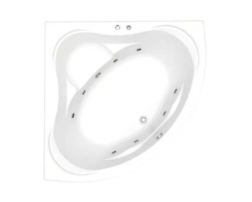 Ванна акриловая Bas Мега ВГ00150 160х160 угловая четверть круга с ножками