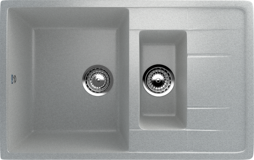 Кухонная мойка Ulgran Classic U-205-310 75х50 цвет серый
