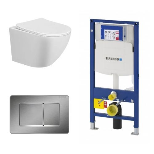 Сет унитаз + инсталляция + кнопка 111.300.00.5+FP.310.BSS.05+AM25010