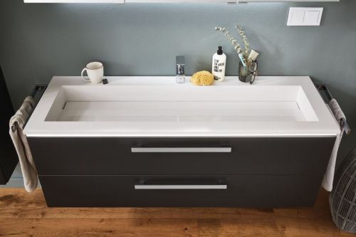 Раковина из искусственного камня Puris Star Line WME919E61 90х50 накладная цвет белый 1 отверстие под смеситель