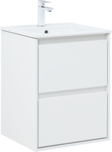 Тумба под раковину Aquanet Милан 00336366 50х50 подвесная цвет белый