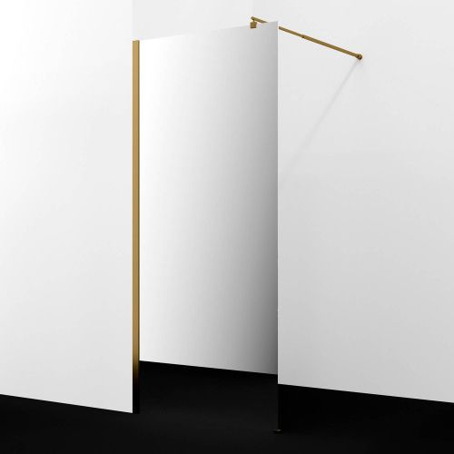 Душевая перегородка Wasserkraft Rur 30W 30W40BG-MR 120х200 стекло зеркальное профиль золото