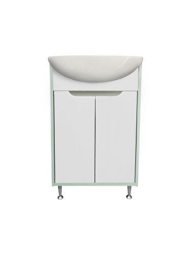 Тумба под раковину Runo Эконова 00-00004656 50х30 напольная цвет белый