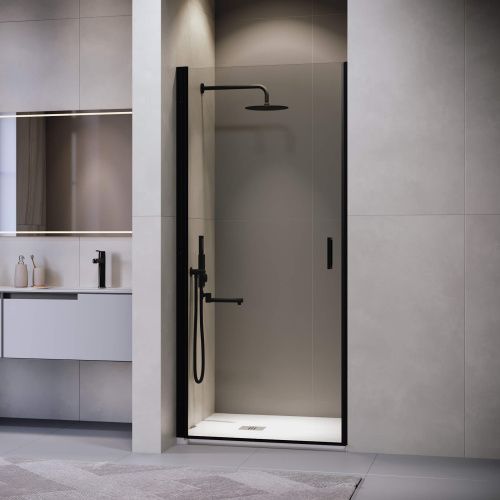 Душевая дверь RGW Leipzig 351200307-14 70х195 стекло прозрачное профиль черный