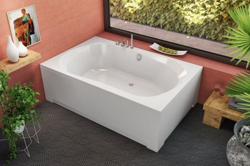 Ванна акриловая Kolpa-San ADAM EVA 5932009 195х125 пристенная прямоугольная без каркаса