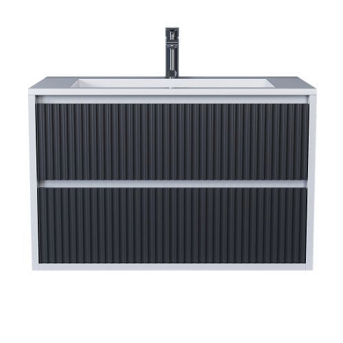 Тумба с раковиной Uperwood Next Premium 3930205167 80х50 цвет серый