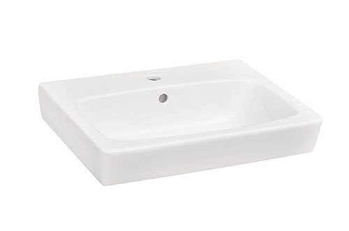 Раковина из сантехнического фарфора Aquaton Нео 1WH302186 60х50 подвесная цвет белый 1 отверстие под смеситель