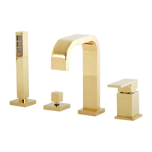 Смеситель Migliore KVANT GOLD 25392 на борт ванны золото