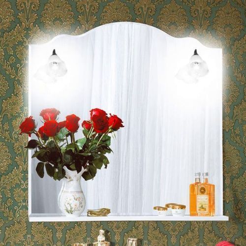 Зеркало-шкаф Бриклаер Анна 4627125411380 90х90 подвесной цвет белый