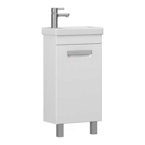 Тумба под раковину Vigo Plaza tn.PLA.MIR.40.1D 40х20 напольная цвет белый