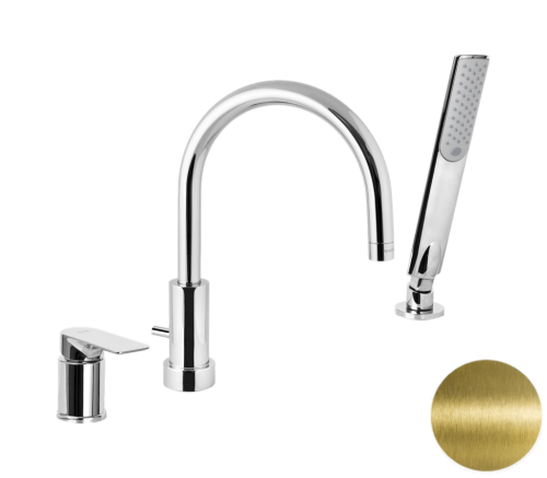 Смеситель Remer Infinity I07VO на борт ванны латунь