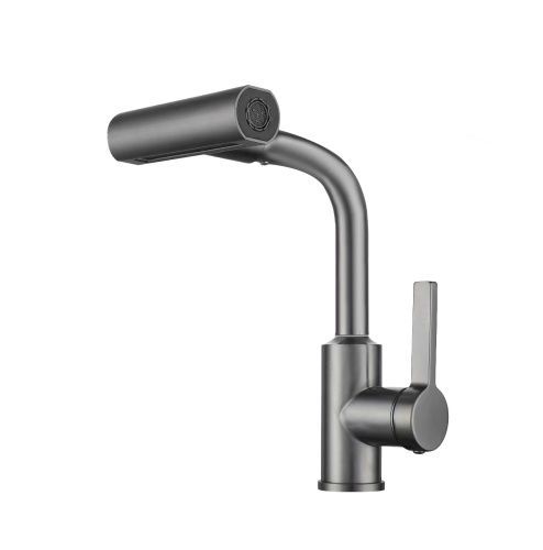 Смеситель для кухни Rush Tinos TI3732-17Grey на столешницу графит