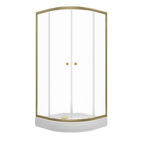 Душевой уголок Тритон Альфа Щ0000073921 90х90 стекло прозрачное профиль хром с поддоном