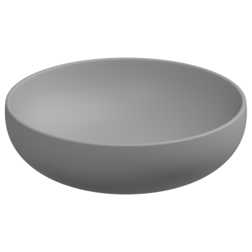 Раковина керамическая GSG Ceramic Design Easy EALAVRO45038 50х50 накладная цвет серый без отверстий под смеситель