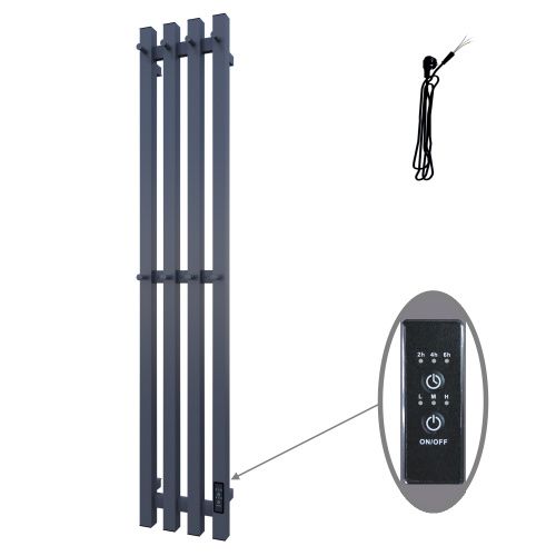 Полотенцесушитель электрический Altasan Проксима ПроксимаСП21120СМ 20х115 серый