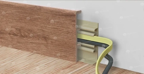 Напольный плинтус Alpine Floor Rico Concept RC 80208 Кедр бурбон толщина 2 см 2200х80