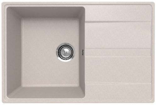 Кухонная мойка Ulgran Quartz Prima 750-10 75х50 цвет бежевый
