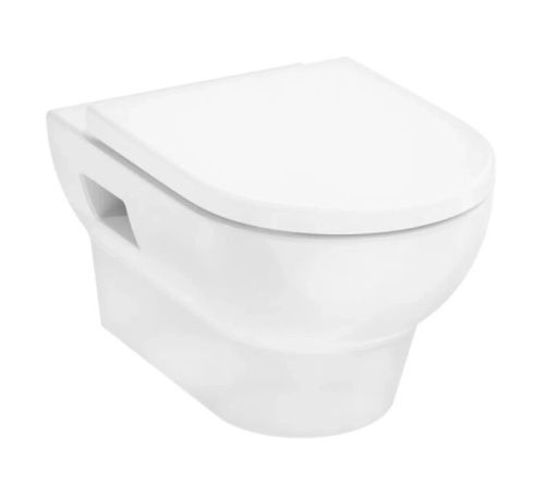 Унитаз подвесной Hansgrohe GladeLake S HGSET002 белый с сиденьем микролифт безободковый каскадный смыв