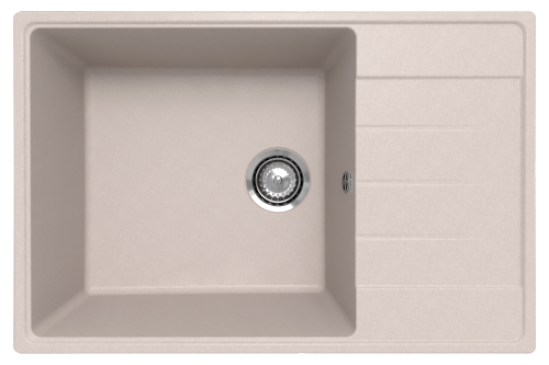 Кухонная мойка Ulgran Quartz Prima 760-10 75х50 цвет бежевый