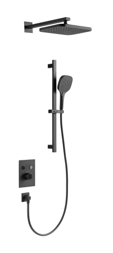 Душевая система Arrow AG3733SHMB-1 встраиваемая в стену цвет черный с термостатом