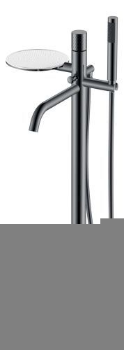 Смеситель Boheme Stick 129-SGM напольный вороненая сталь