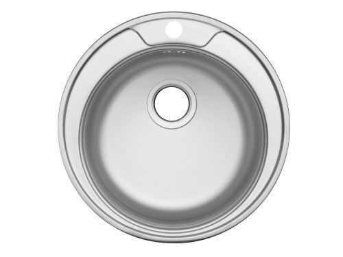 Кухонная мойка Ukinox Фаворит FAL490 -GT8K 0C 50х50 цвет нержавеющая сталь поверхность полированная