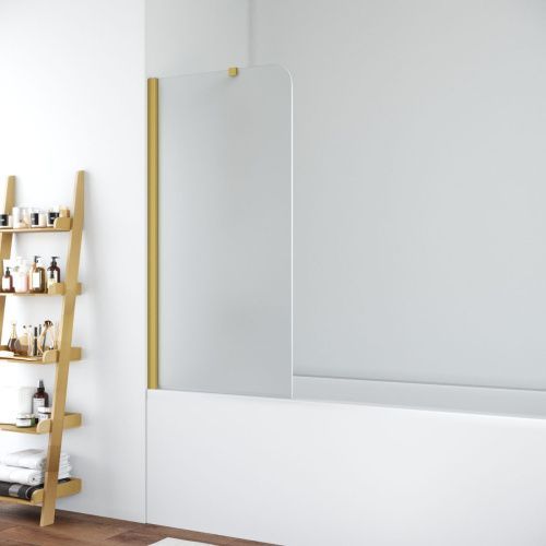 Душевая шторка на ванну Vegas-Glass EV+EV NOVO ST EV ST NOVO 76 03 10 L 75х140 стекло матовое профиль золото ориентация левая