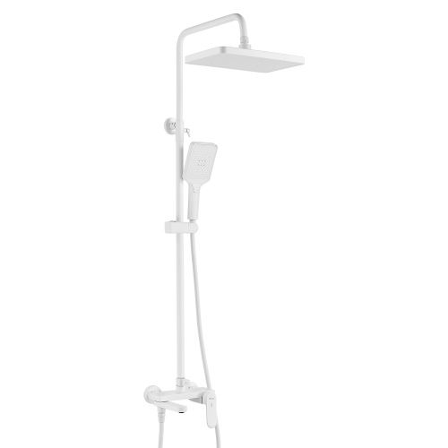 Душевая стойка Shevanik S4536C настенная цвет белый