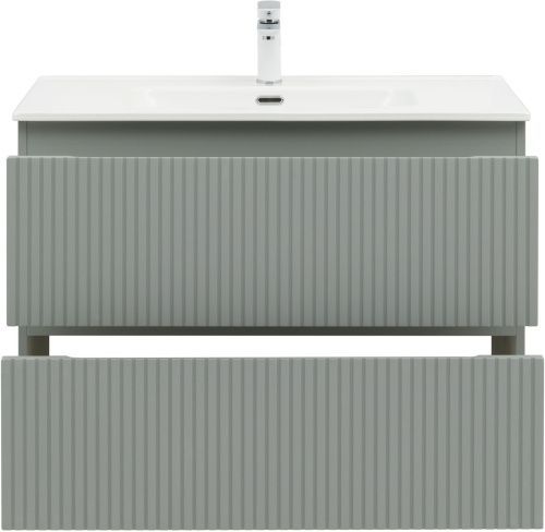 Тумба под раковину Aquanet Джейн (Flat) 00335435 90х50 подвесная цвет серый